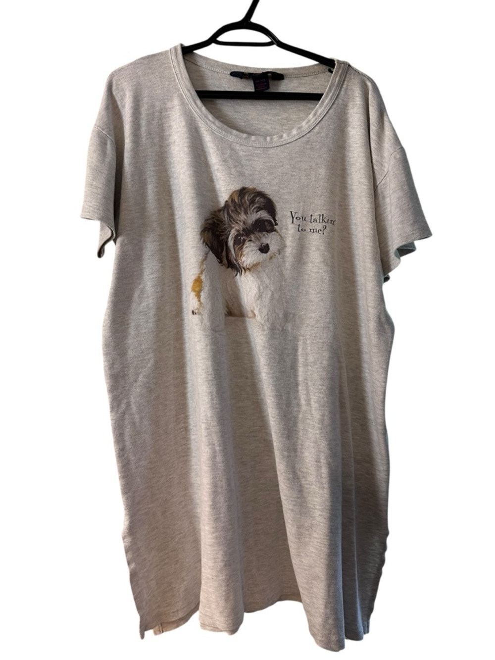 Vintage Oversized puppy Sleep tee, o/s